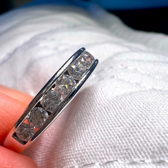 Zales 1 CT. T.W Diamond Channel Band/ 14K White Gold✨ - Picture 5 of 9